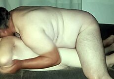 My Husband Eats My Pussy Deliciously On The Sofa, What A Delight!