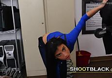 hot brunette teen 18+ rides massive cock in full casting interview