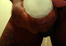 Tall Dark Chocolate Hallelujah Johnson Teases with New Sex Toy