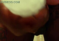 Tall Dark Chocolate Hallelujah Johnson Teases with New Sex Toy