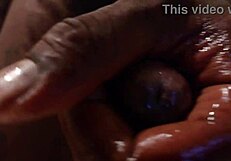 Tall Dark Chocolate Hallelujah Johnson Teases with New Sex Toy