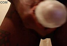 Tall Dark Chocolate Hallelujah Johnson Teases with New Sex Toy