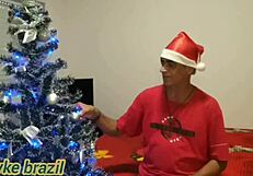 Inês Ventura's Christmas sex game at home