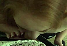 i watch this big booty redhead deepthroat and fuck hard