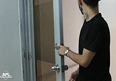 big ass hermosa sucks monster cock while husband works