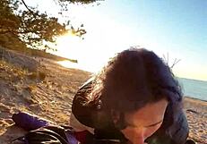 Couple's Risky Public Blowjob Adventure