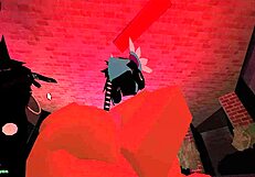 Roblox gameplay: Sexy and crazy nude scene with a slutty girl