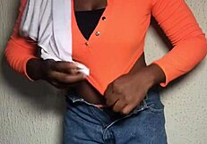 Fat university student filmed masturbating. While fingered by coursemate's monster cock.