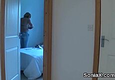 Unfaithful British Milf Lady Sonia Pops Out Her Gigantic Jugs