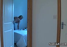Unfaithful British Milf Lady Sonia Pops Out Her Gigantic Jugs