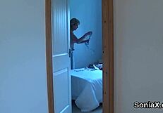 Unfaithful British Milf Lady Sonia Pops Out Her Gigantic Jugs