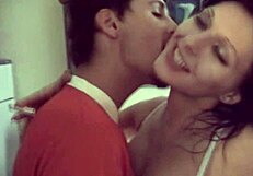 young couple enjoys intimate moments