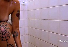 Bad mothers hot latina amateur giving shower intercourse