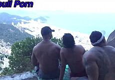 emo brazilian friends hike to copacabana for wild assfucking orgy