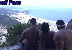 emo brazilian friends hike to copacabana for wild assfucking orgy