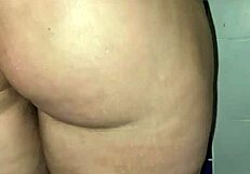 omg, watching la madrastra soraya culona heat up before her shower, stroking that chubby latina ass