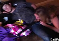 Hey man, can you believe this morning blowjob from my lucky blonde girlfriend?