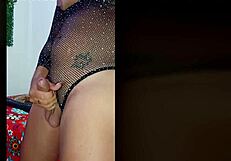 Ts Angelique in Custom Video Masturbates to Orgasm with Cumshot in Lingerie. Latina Crossdressing Adds Spice.