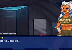 Star wars cosplay with alien girls.