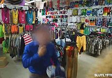 Teen Suspect Natalia Returns Stolen Items But Gets Punished With Doggystyle Blowjob By Officer