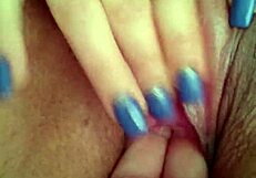 Wet pussy fingering and masturbation play