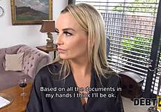 Pretty Blonde Housewife Solves Financial Problems With Sex In Debt4k!