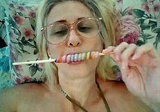 Stella Still Sucks Lollipop Intensely