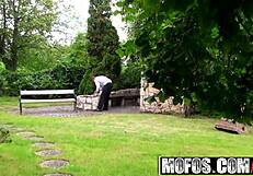 Nomi Malone Voyeured In Back Yard