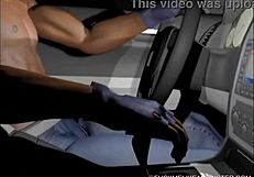 Watch this petite anime babe suck that big black cock in interracial hentai.