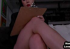 Perky Babe Talks Dirty While Wanking in POV