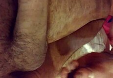 My ex milf gives a good homemade blowjob sucking