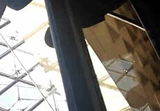 French upskirt in louvre