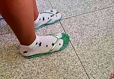 stepsister footjob socks