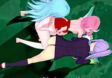 This kind of erotic anime erotic scenes include Shuna and Shion where they bath at the hot springs in the reincarnated series