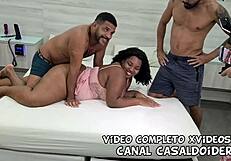 Large 20Yo Brazilian Black Woman Fucks Stepbrothers In Doggy