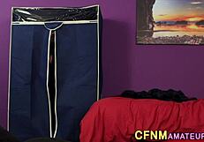 british amateur teen gives facial after blowjob and handjob