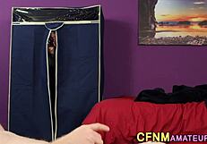 british amateur teen gives facial after blowjob and handjob