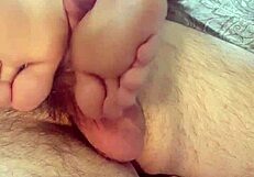 Want a foot massage ending in footjob cumshot?
