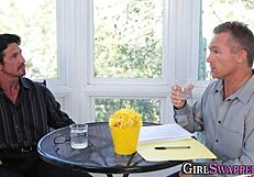 This stepdaughter takes cock eagerly