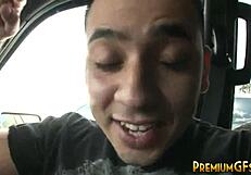 Bukkake whore Aletta Ocean gets facial after cowgirl