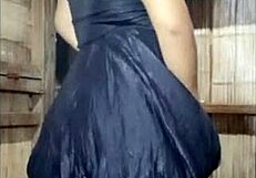 Beautiful latina shares her attributes in a cute way