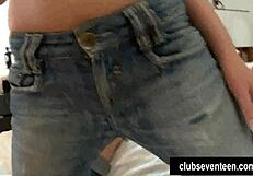 teen miranda gets fucked doggy style and cums hard