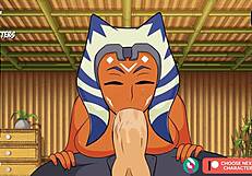 Asoka rides reverse cowgirl in POV creampie