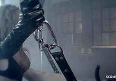 Latex wearing hoe receives milf domination BDSM by paige ashley