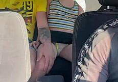 i caught a young amateur couple having sex in a taxi on hidden camera