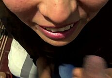 Intense Sloppy Blowjob On Big Cock By Sexy Argentine Brunette