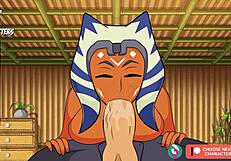 Asoka rides reverse cowgirl in POV creampie