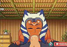 Asoka rides reverse cowgirl in POV creampie