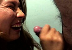 Intense Sloppy Blowjob On Big Cock By Sexy Argentine Brunette