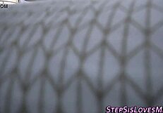 Stepsis amateur handles big interracial cock